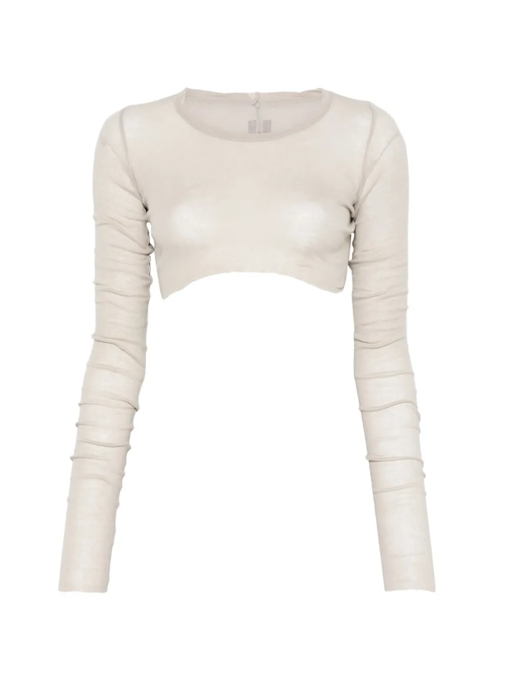 Rick Owens LS crop top - Grigio