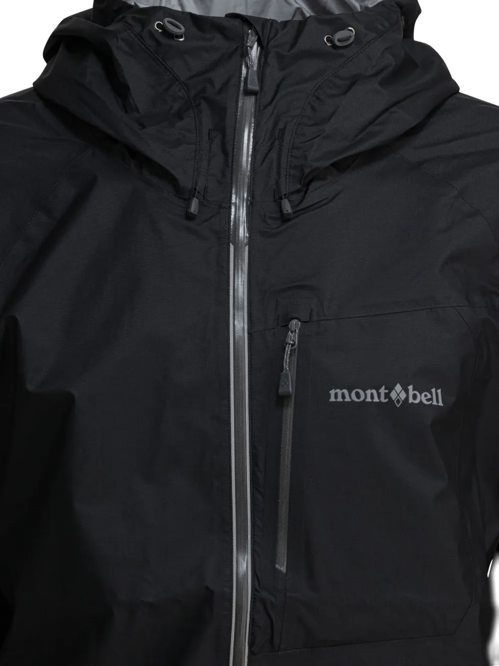 Montbell Jack met capuchon en rits Zwart