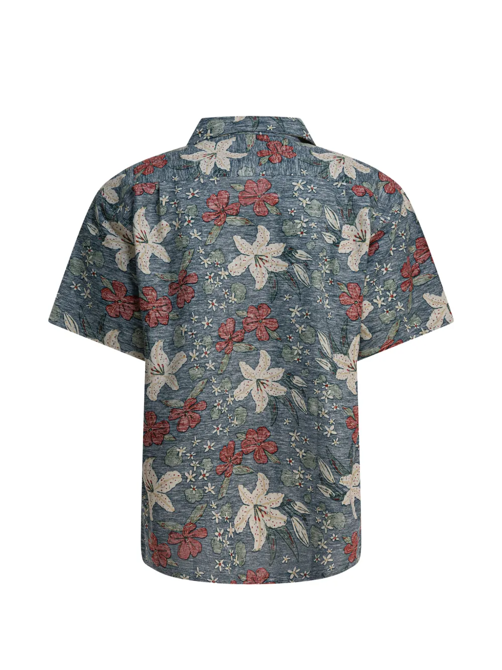  Montbell Floral Button Shirt - Blue 