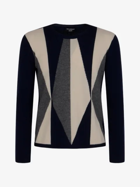 Emporio Armani Icon geometric-pattern sweater