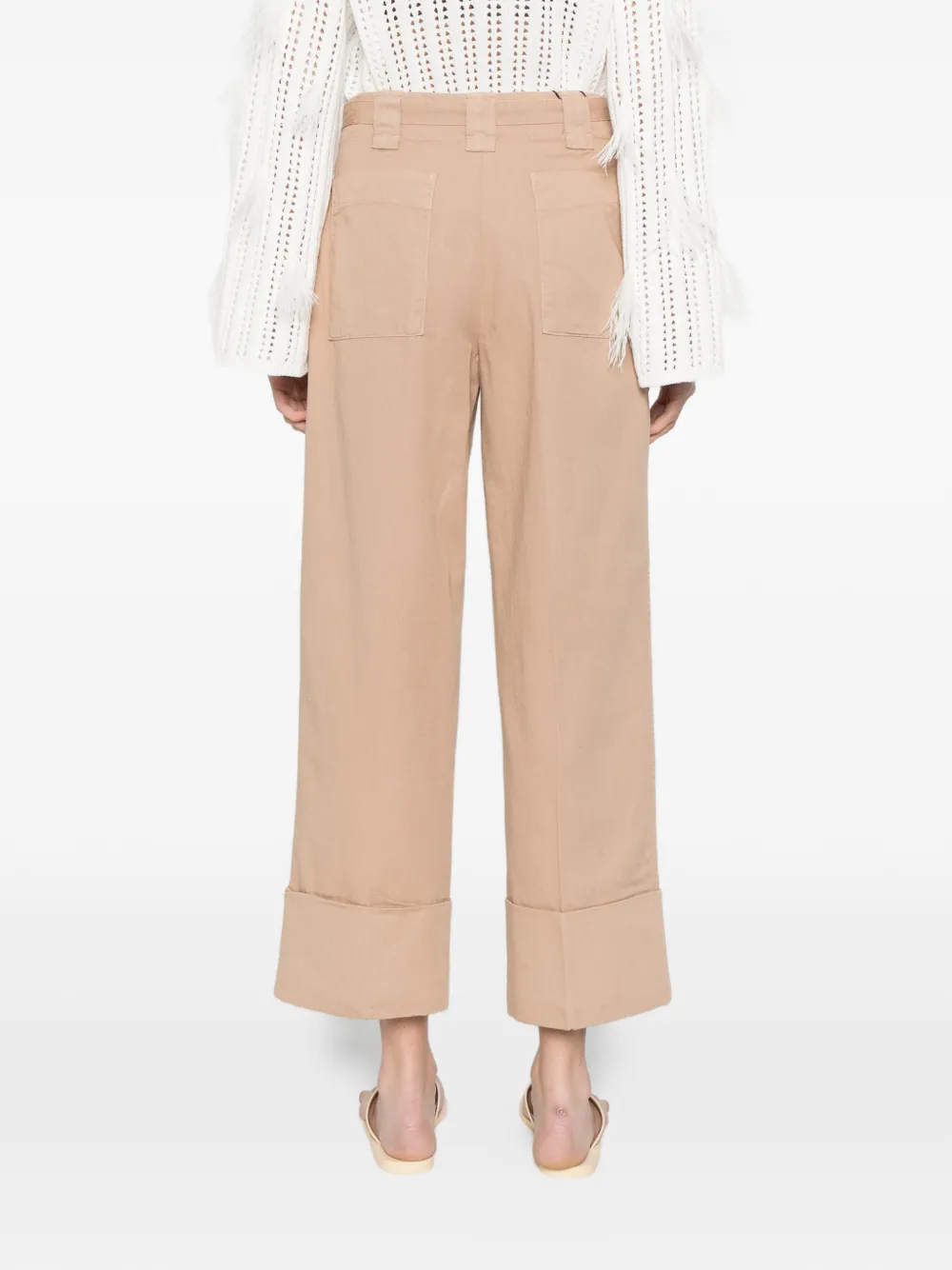 TWINSET Broek met riem Beige