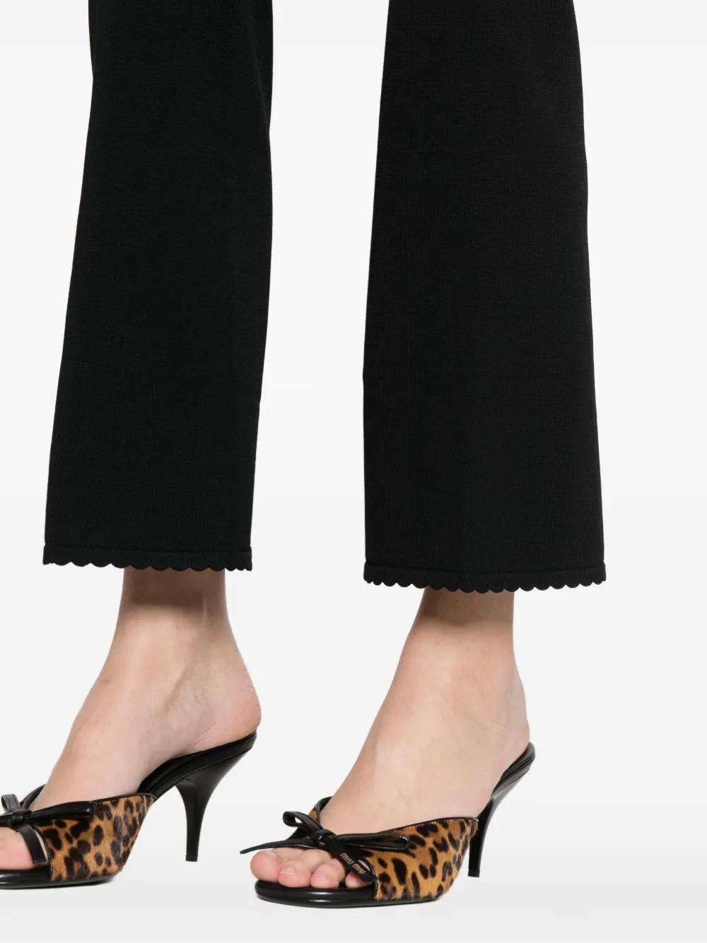 TWINSET Broek met gewelfde afwerking Zwart