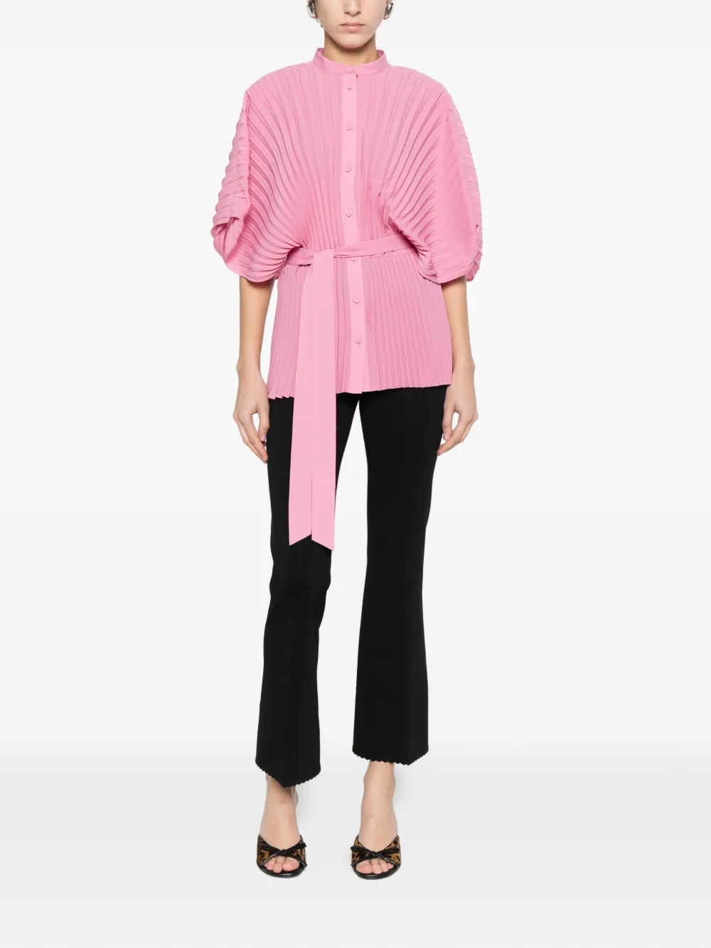 TWINSET Broek met gewelfde afwerking Zwart
