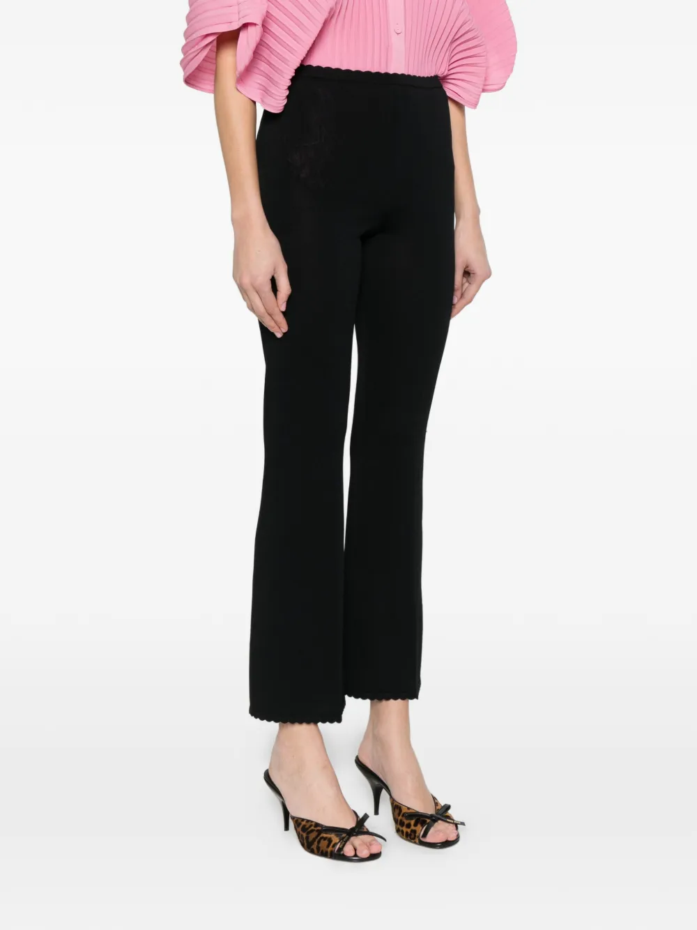 TWINSET Broek met gewelfde afwerking Zwart