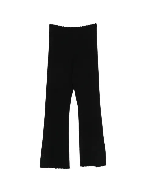 TWINSET scalloped-trim trousers
