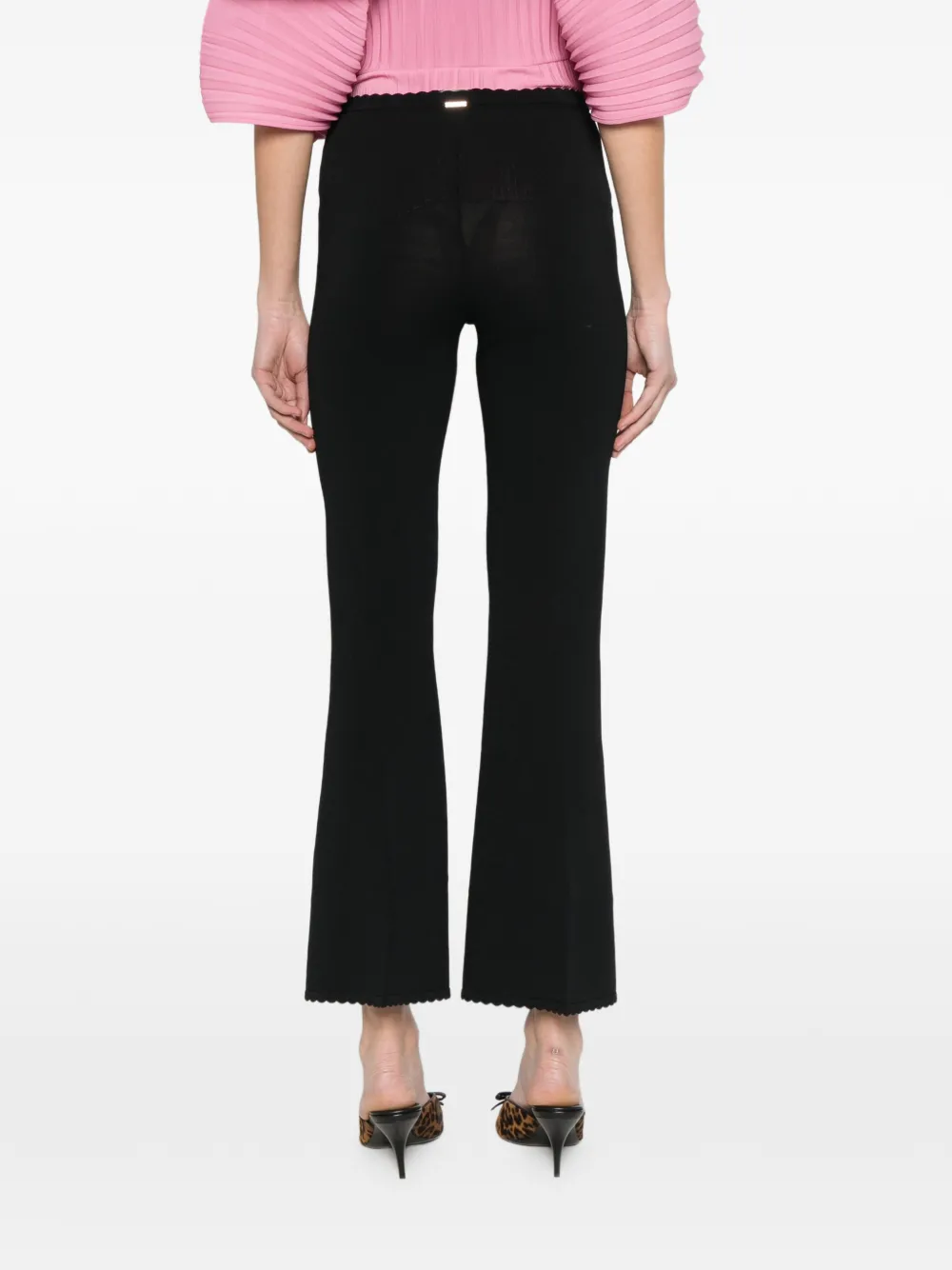 TWINSET Broek met gewelfde afwerking Zwart