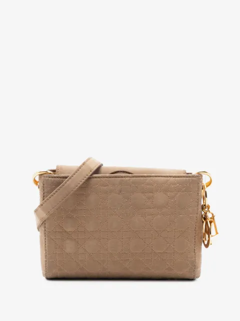 Christian Dior Pre-Owned 1999 Suede Cannage Lady Dior crossbody bag