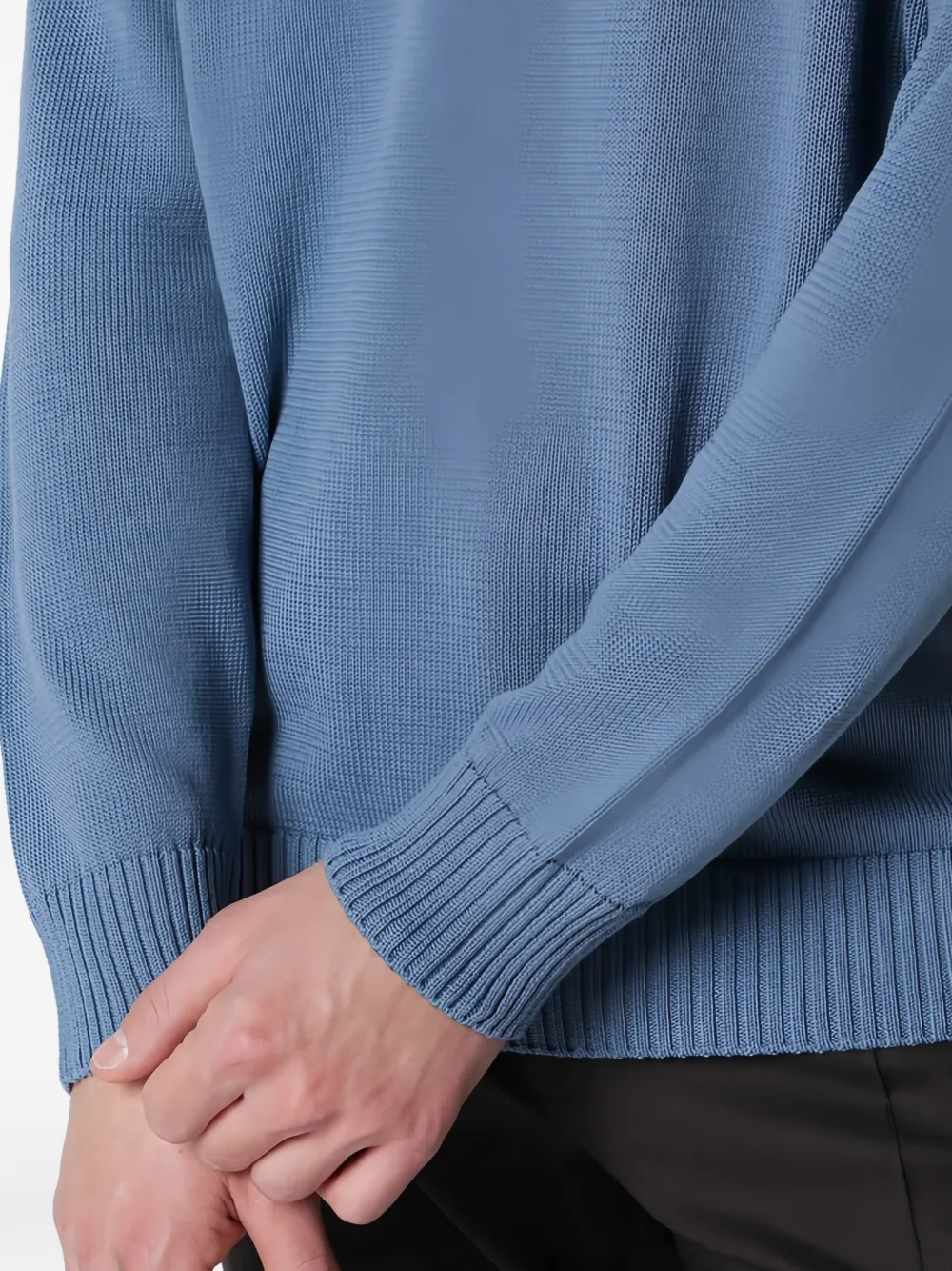 Drumohr Sweater met ronde hals Blauw