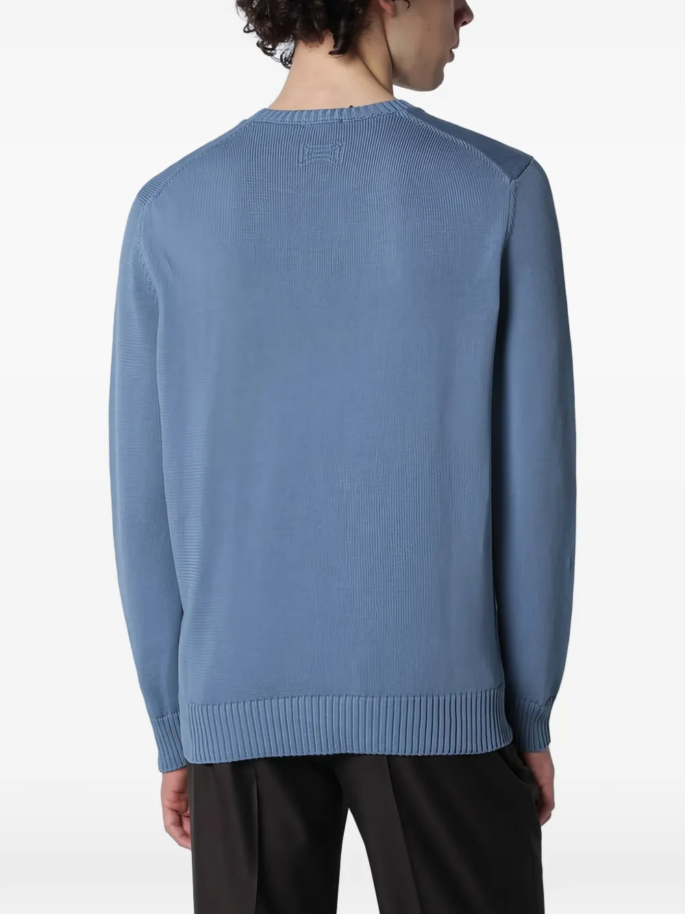 Drumohr Sweater met ronde hals Blauw