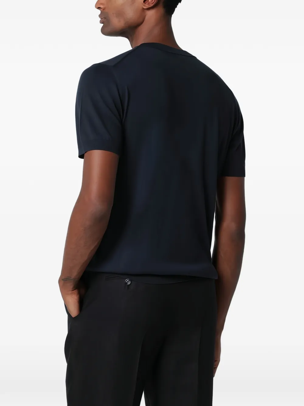 Lardini Gebreid T-shirt Blauw