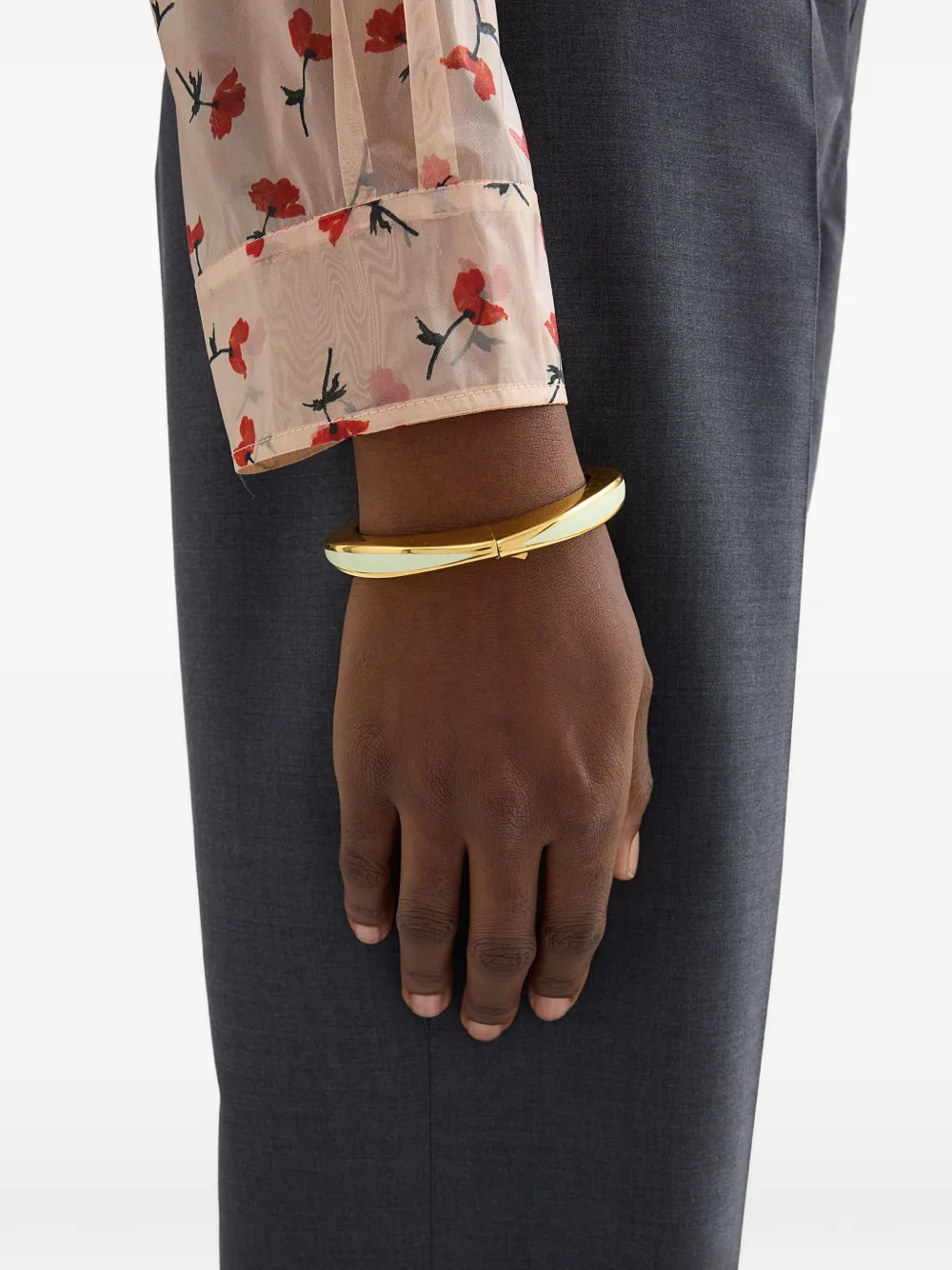  Jil Sander Logo-detail Bracelet - Gold 