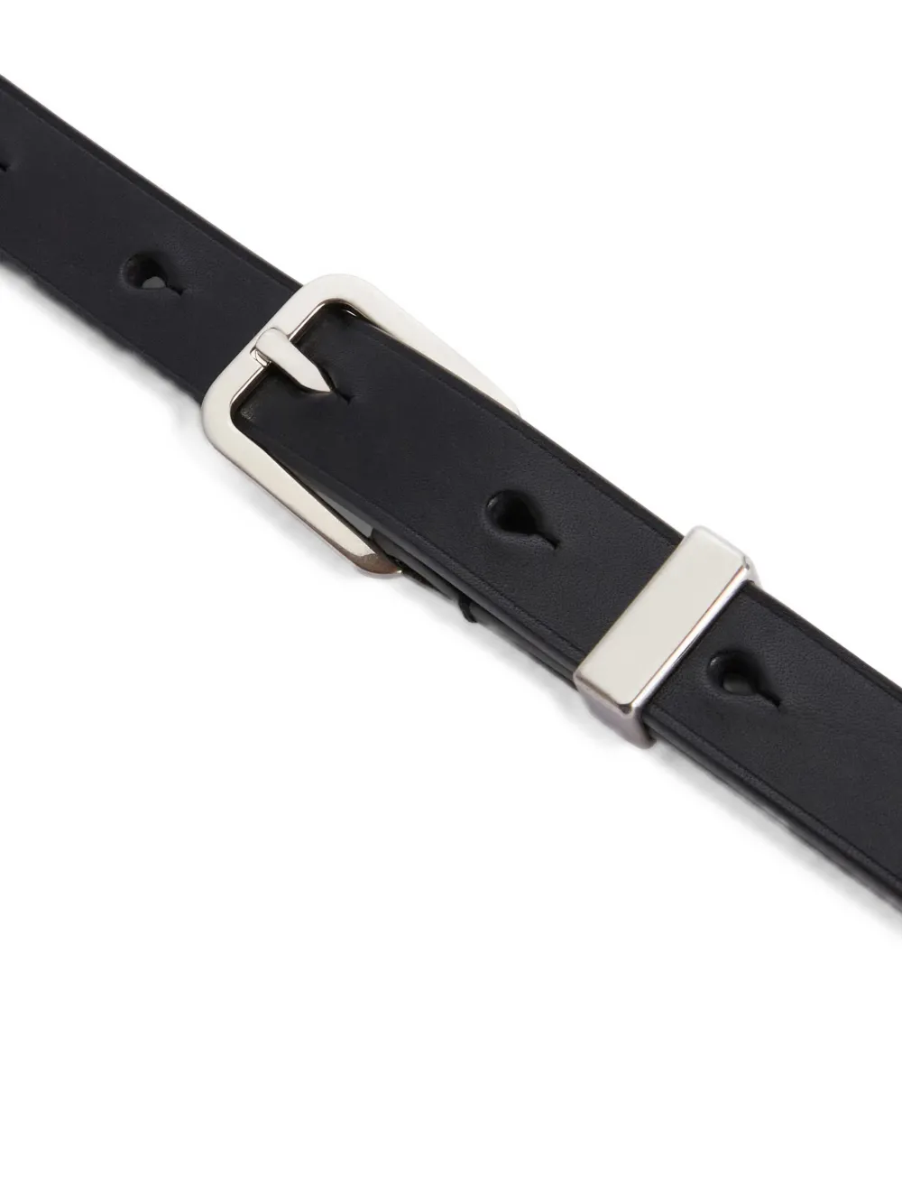 Jil Sander Leren riem Zwart