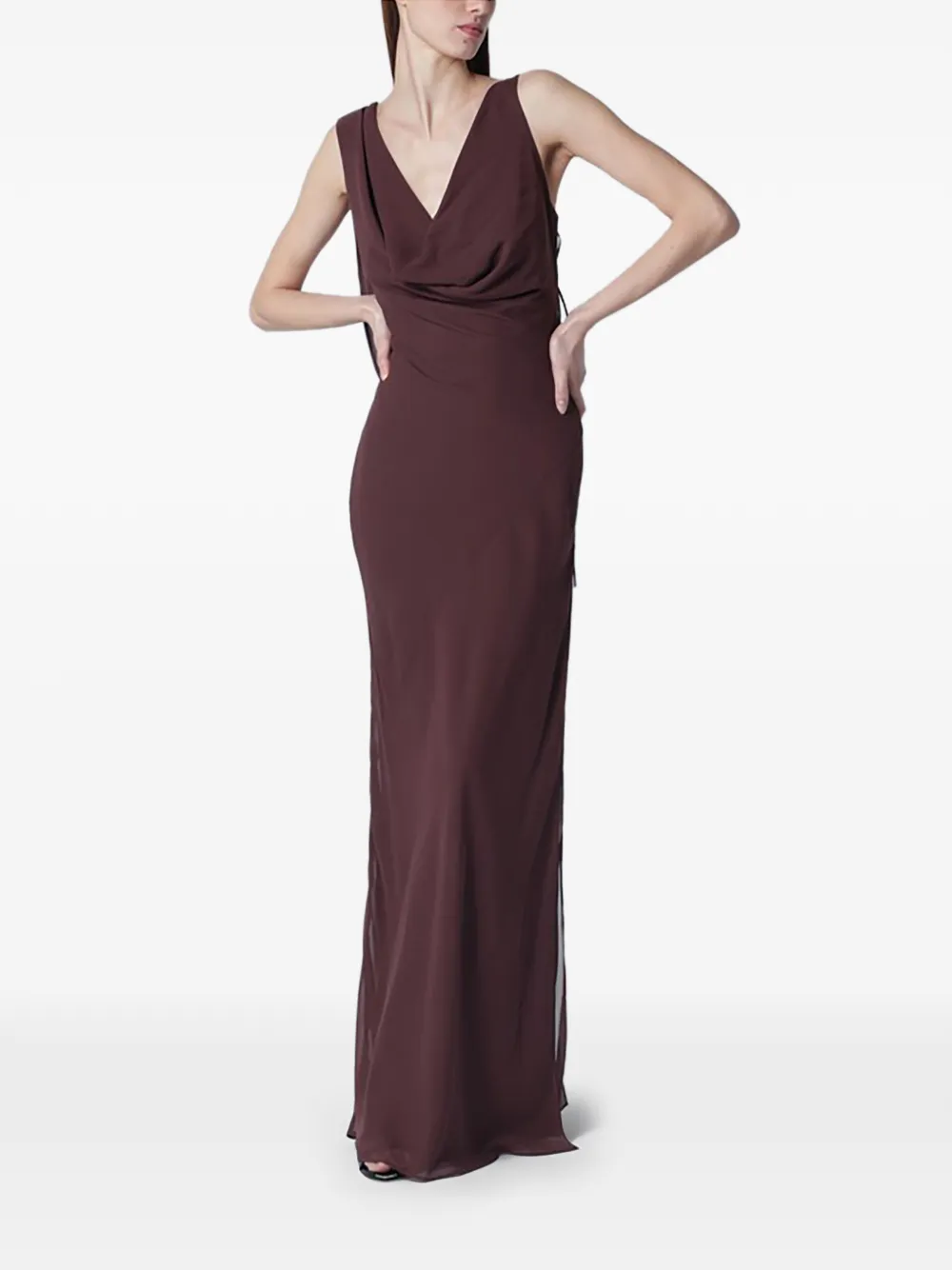 THE ANDAMANE strappy openback maxi dress - Viola