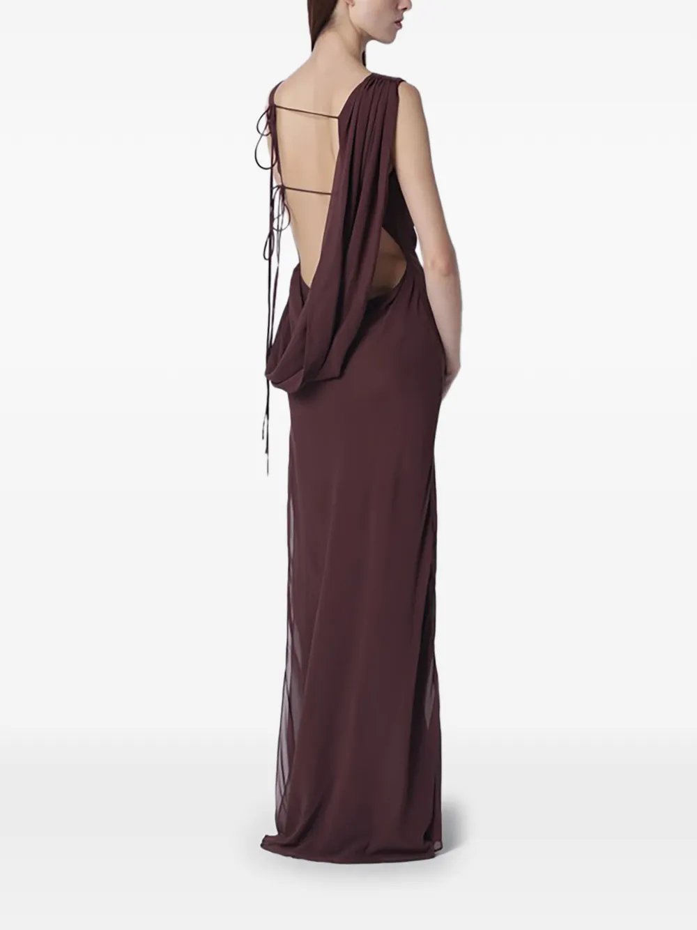  The Andamane Strappy Openback Maxi Dress - Purple 