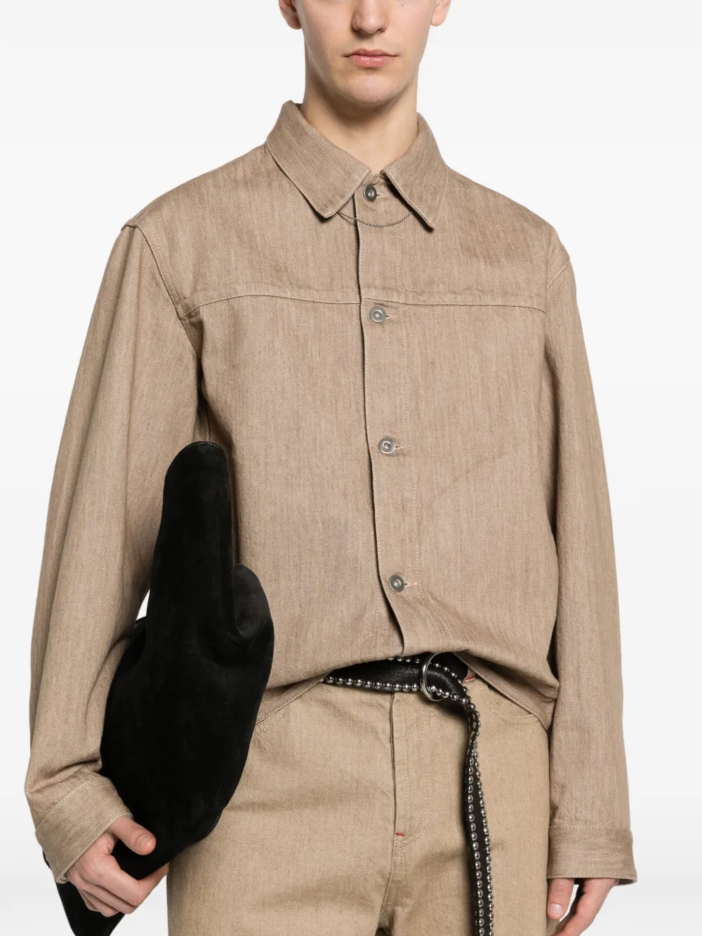 Jil Sander Jack met knopen Beige