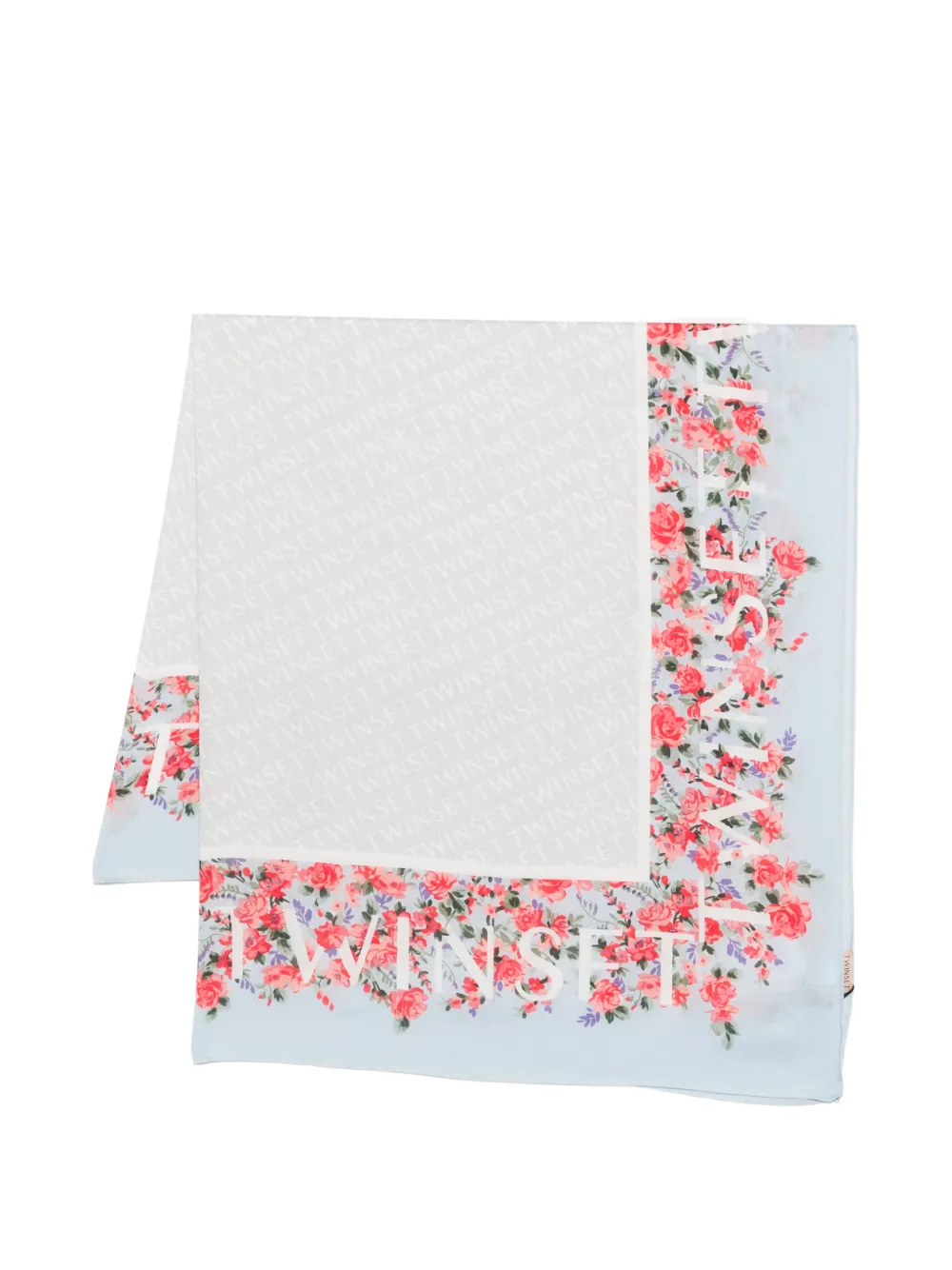 TWINSET floral-print scarf - Bianco