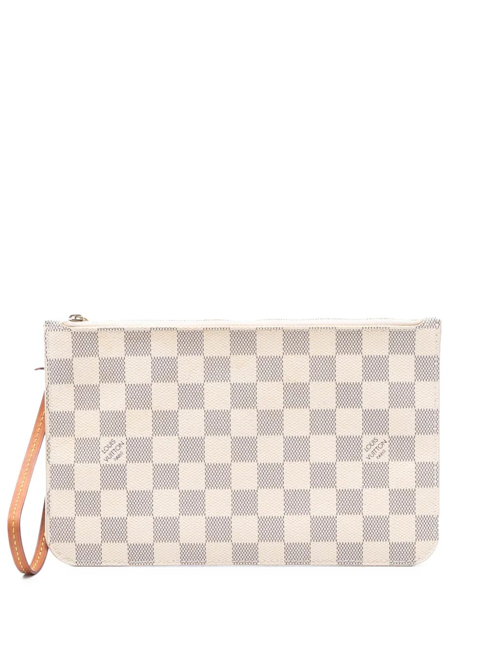 Louis Vuitton Pre-Owned 2019 Damier Azur Neverfull MM pouch - Bianco