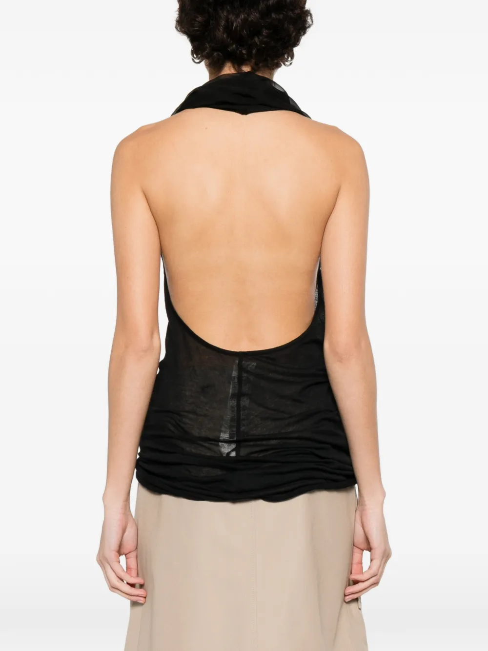 Rick Owens Sunburn ホルターネック タンクトップ | ブラック