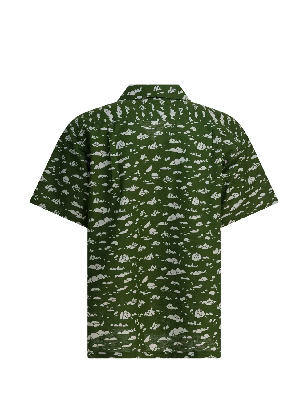  Montbell Buttoned Patterned Shirt - Green 
