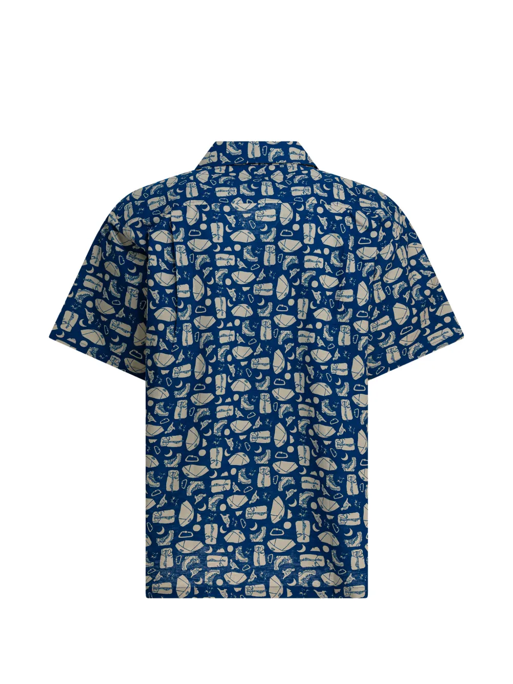  Montbell Buttoned Pattern Shirt - Blue 