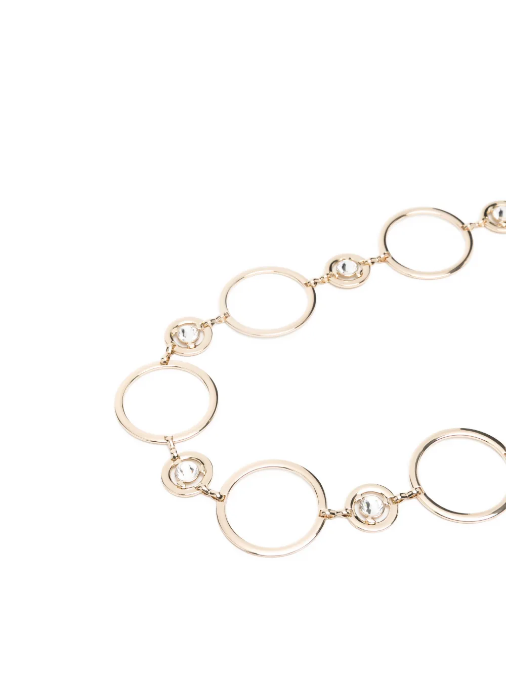  Twinset Crystal Embellished Chain Belt - Gold 