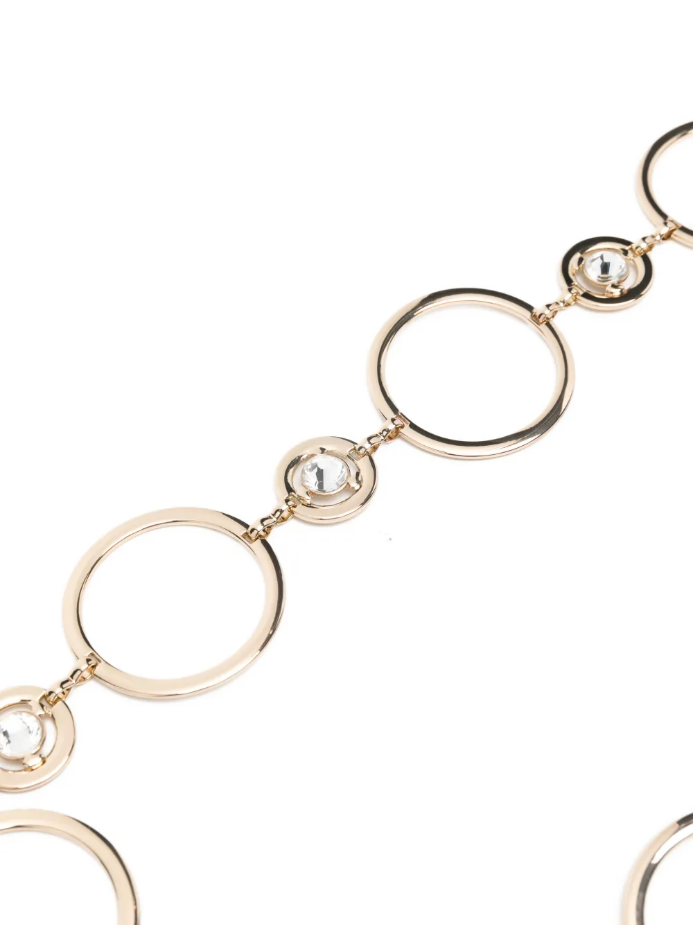  Twinset Crystal Embellished Chain Belt - Gold 