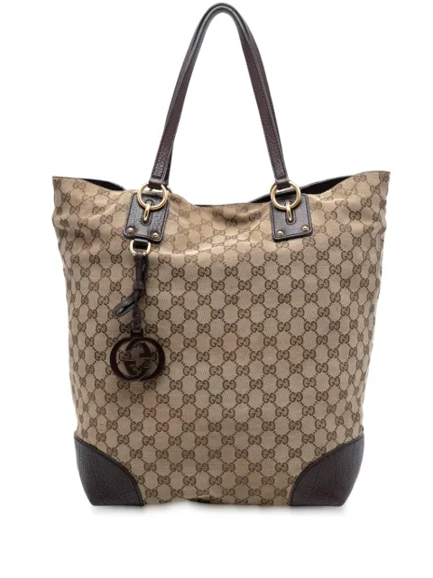 Gucci Pre-Owned 2016-2025 Large GG Canvas GG Charm tote bag