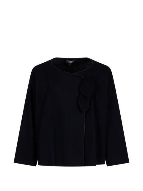 Emporio Armani appliqué collarless jacket