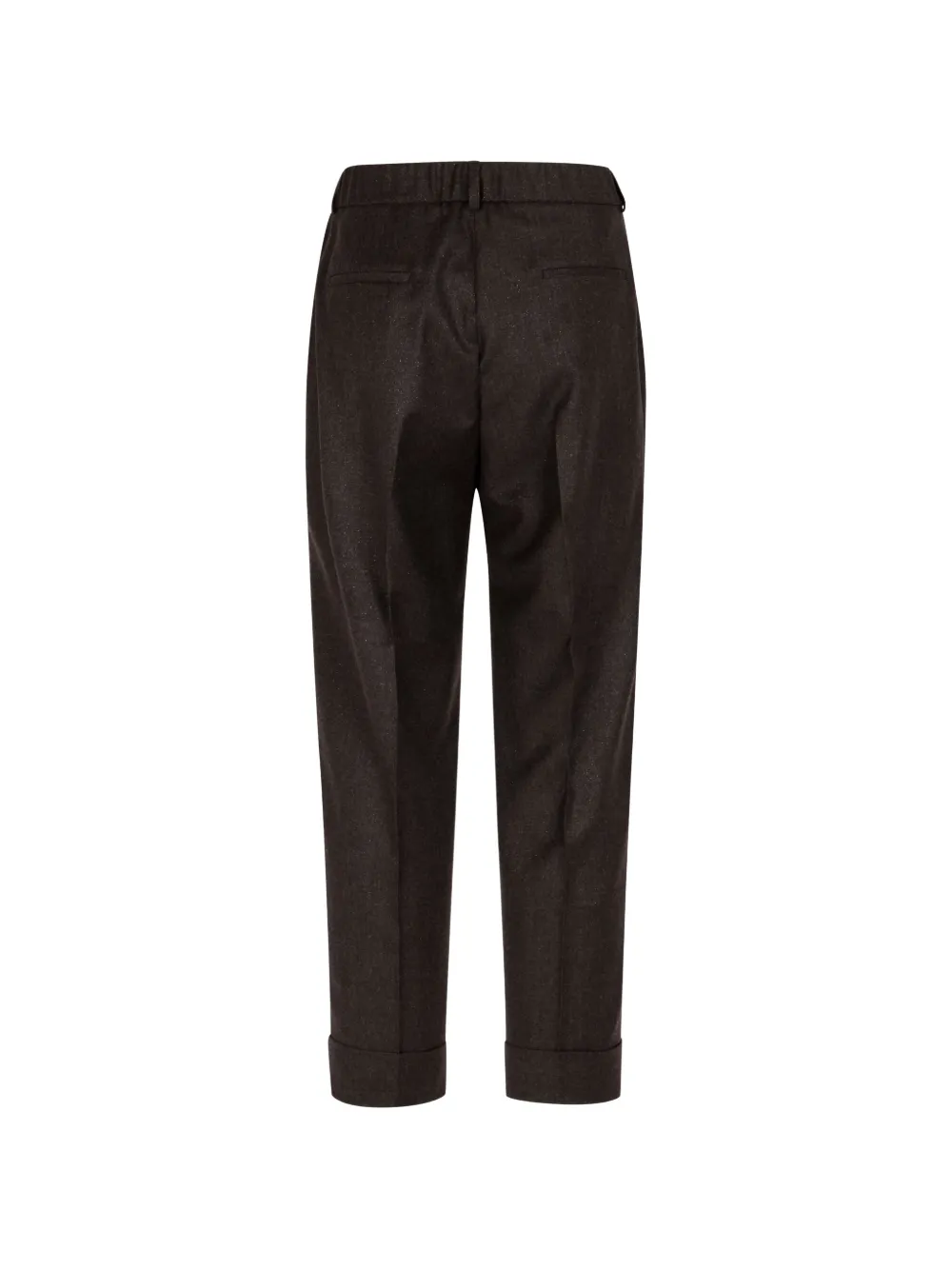  Peserico Rhinestone Cuff Trousers - Brown 