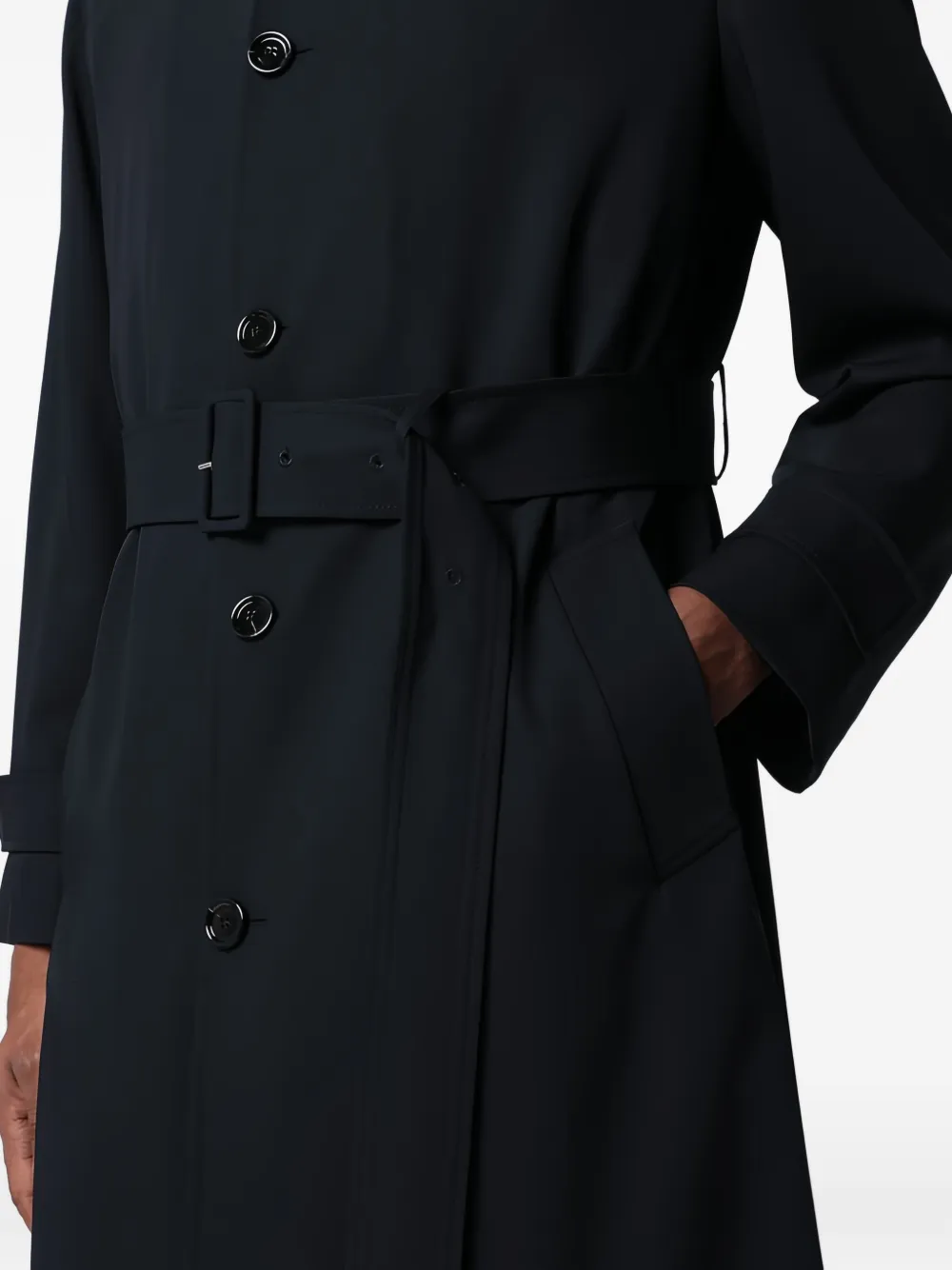 Lardini Trenchcoat met ceintuur Blauw