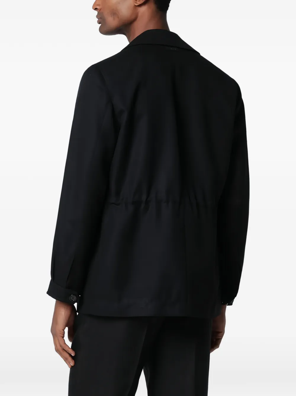  Lardini Flap-pocket Shirt Jacket - Black 