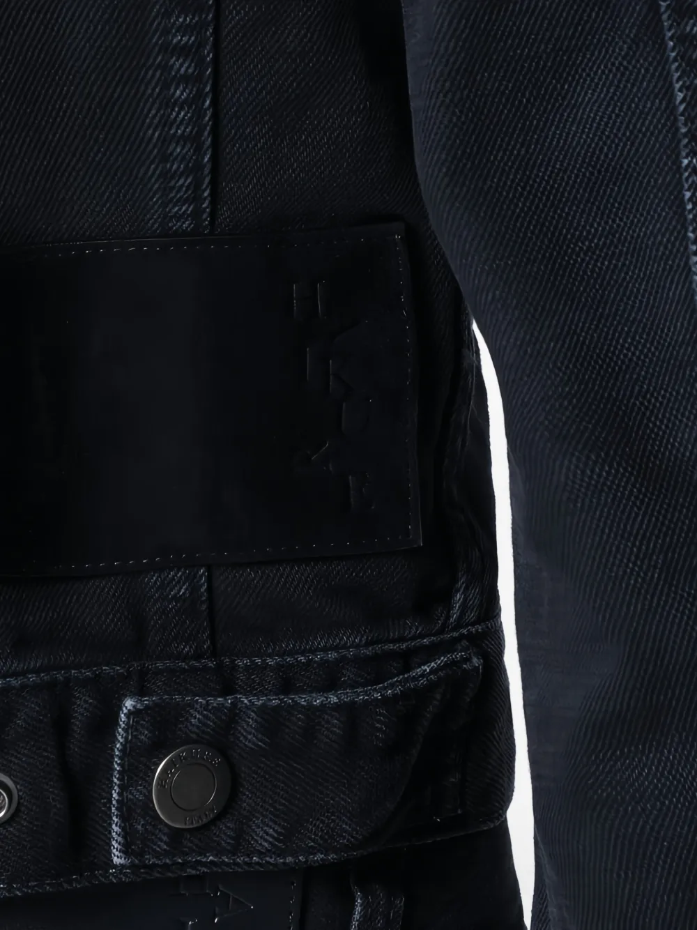 Haikure Shirley Bull 44 cropped jack met knopen Grijs