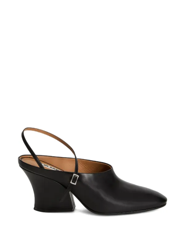 Jil Sander ブロックヒール ミュール | ブラック | FARFETCH JP