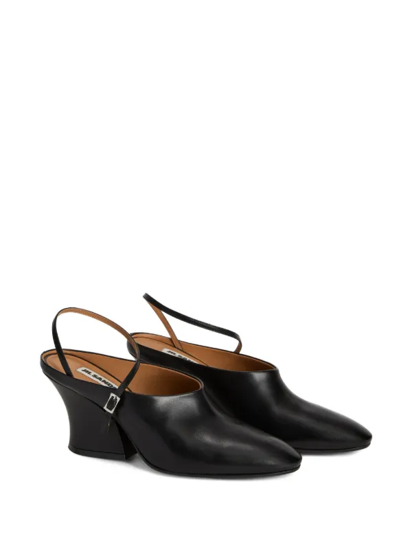 Jil Sander ブロックヒール ミュール | ブラック | FARFETCH JP