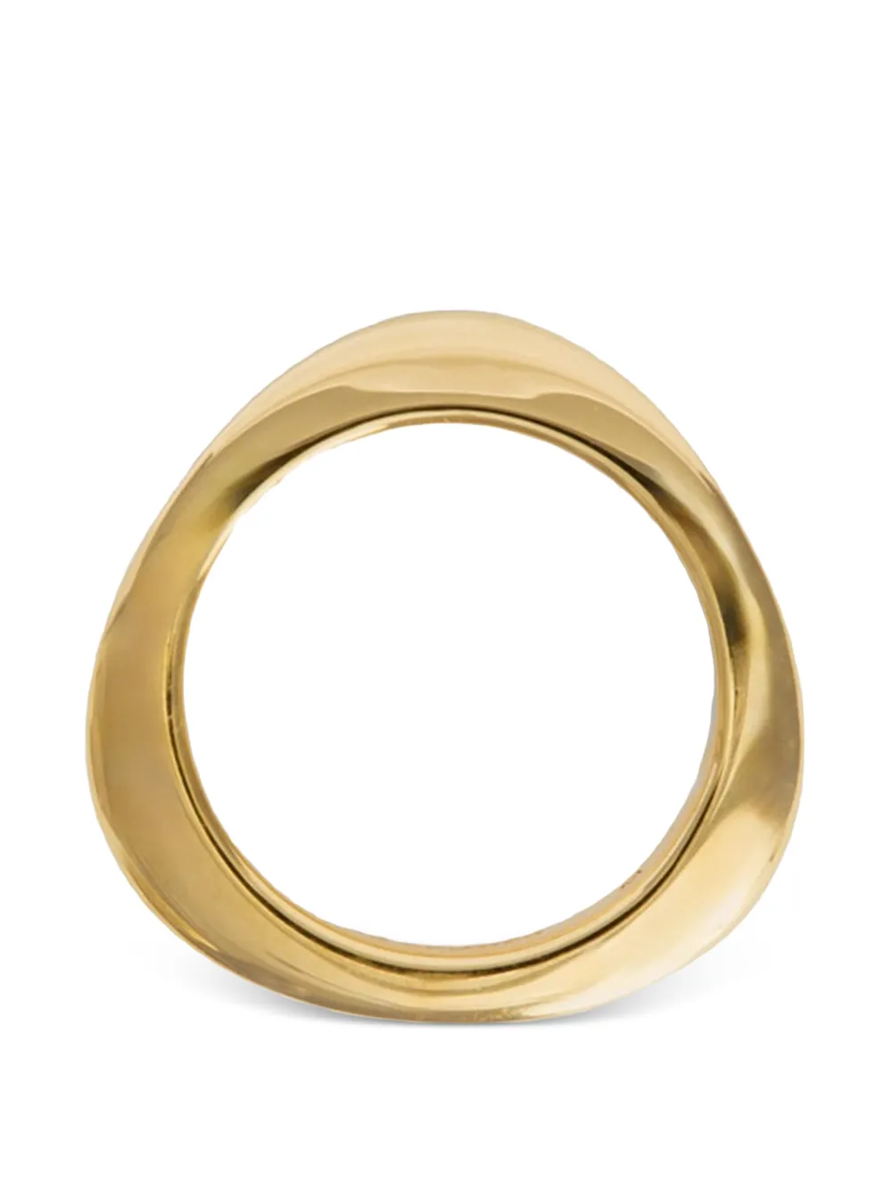 Jil Sander Engraved Ring in Gold, view 4