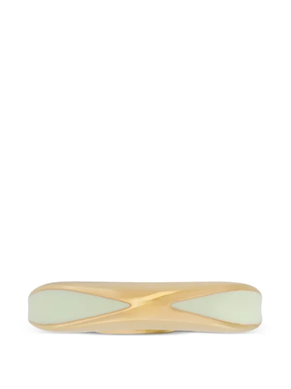 Jil Sander Engraved Ring in Gold