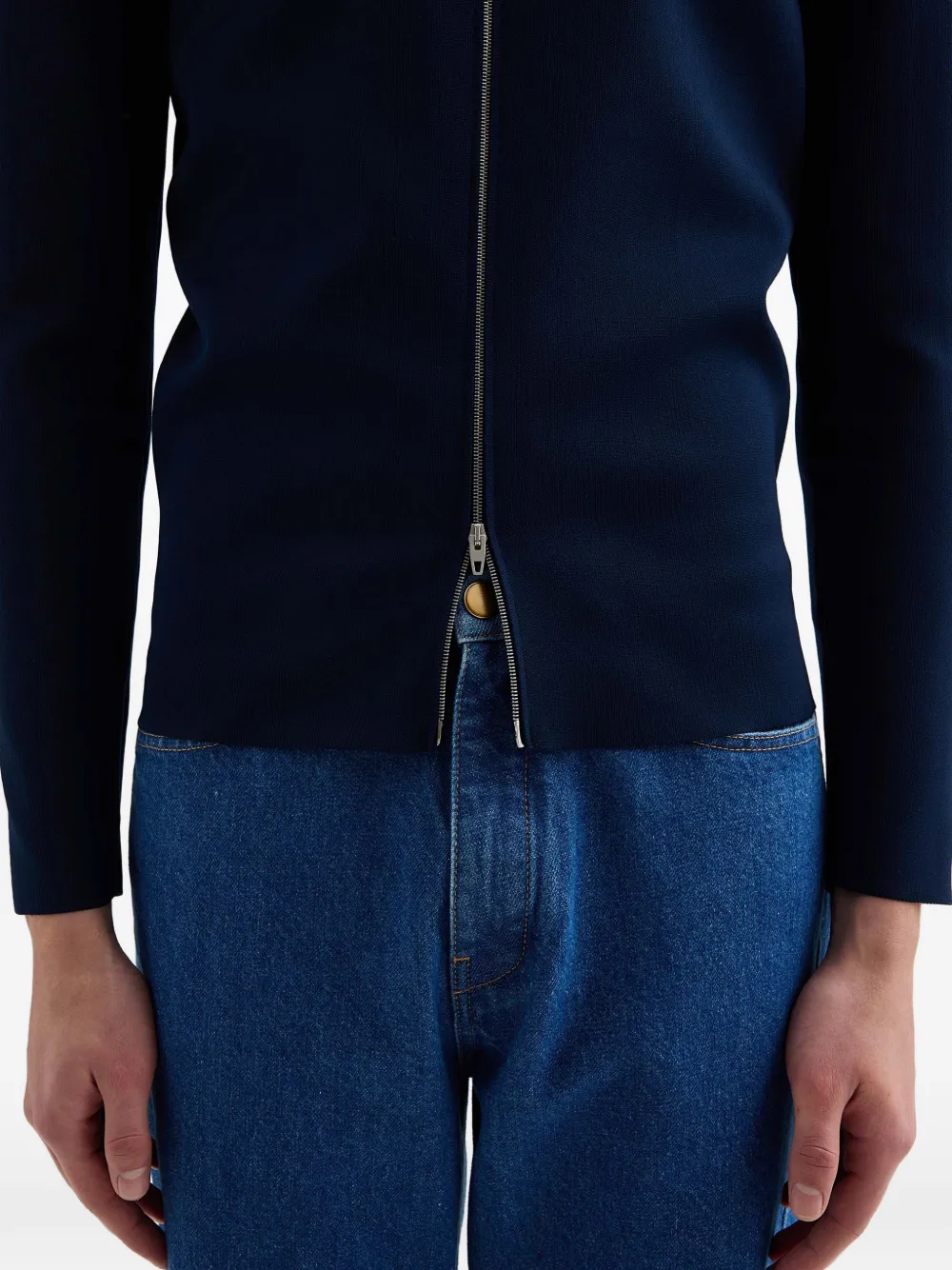 Jil Sander Technisch vest met rits Blauw
