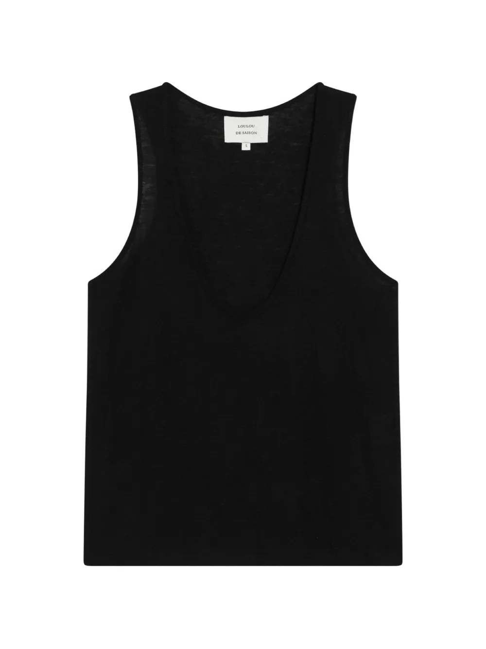 LouLou de Saison V-neck tank top - Schwarz