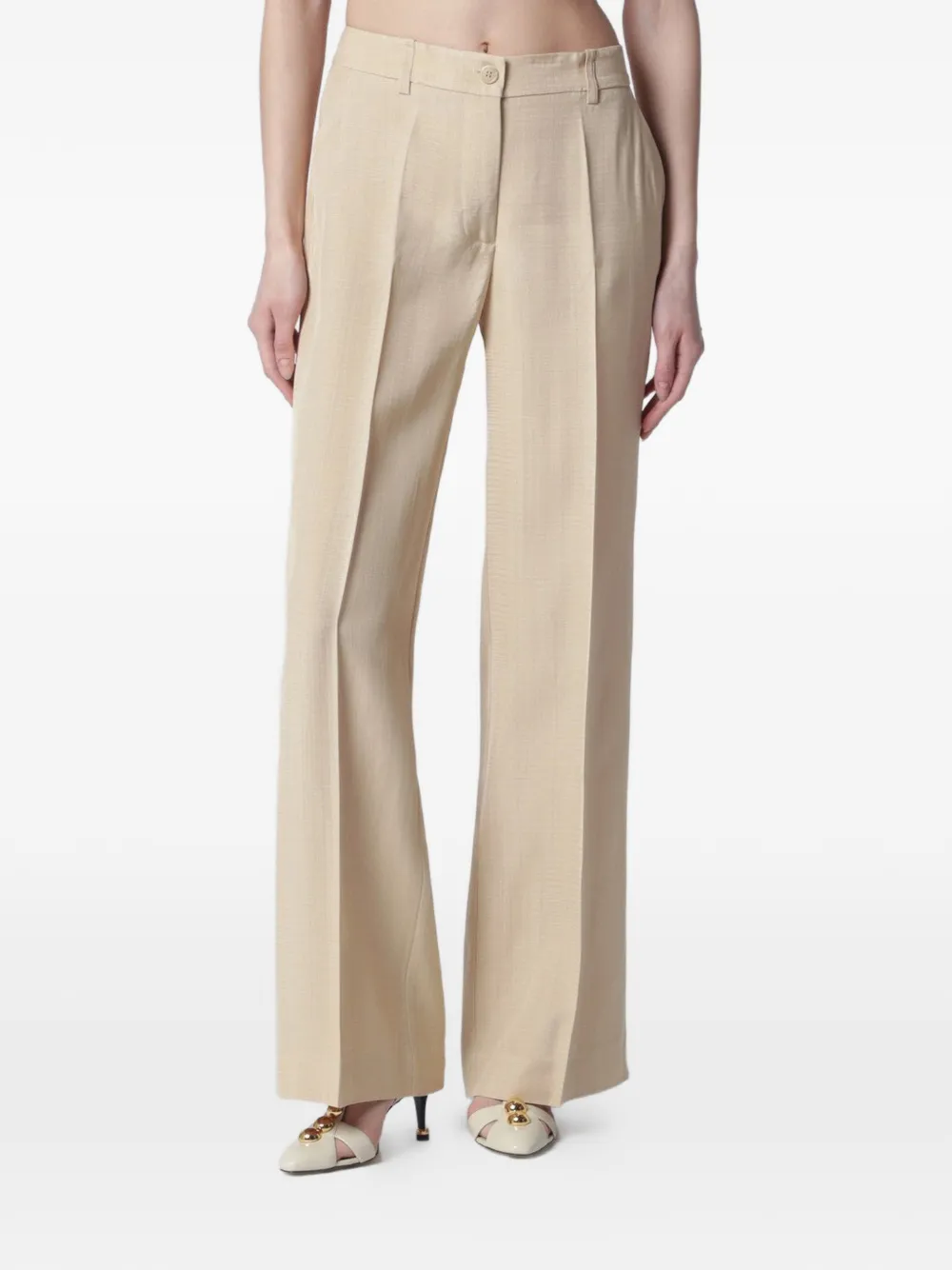 P.A.R.O.S.H. Rania palazzo trousers - Toni neutri