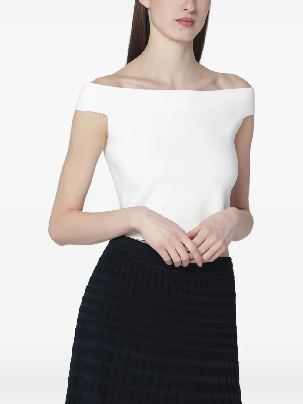 Simkhai Top Dalton con spalle scoperte - Bianco