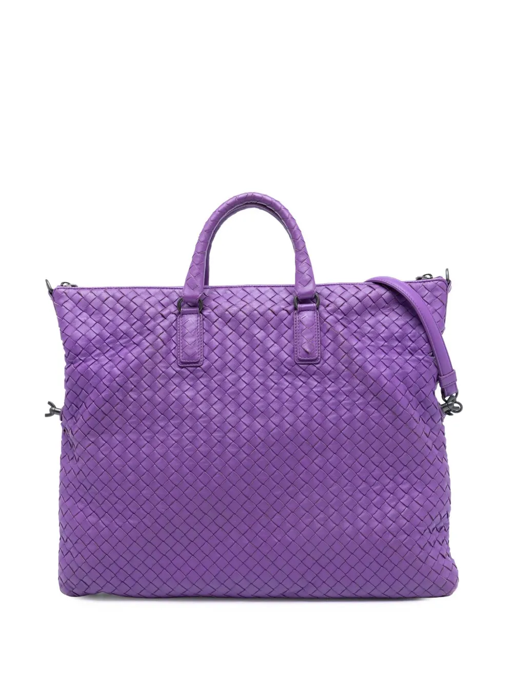 Bottega Veneta Pre-Owned 2012-2025 Medium Nappa Intrecciato Convertible Tote satchel - Viola