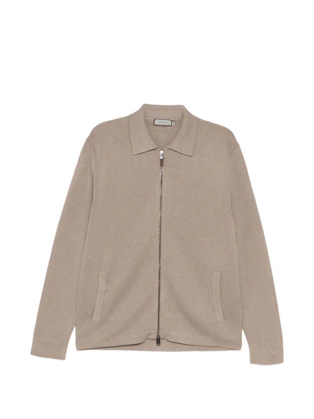 Canali collared jacket | Neutrals | Image 1