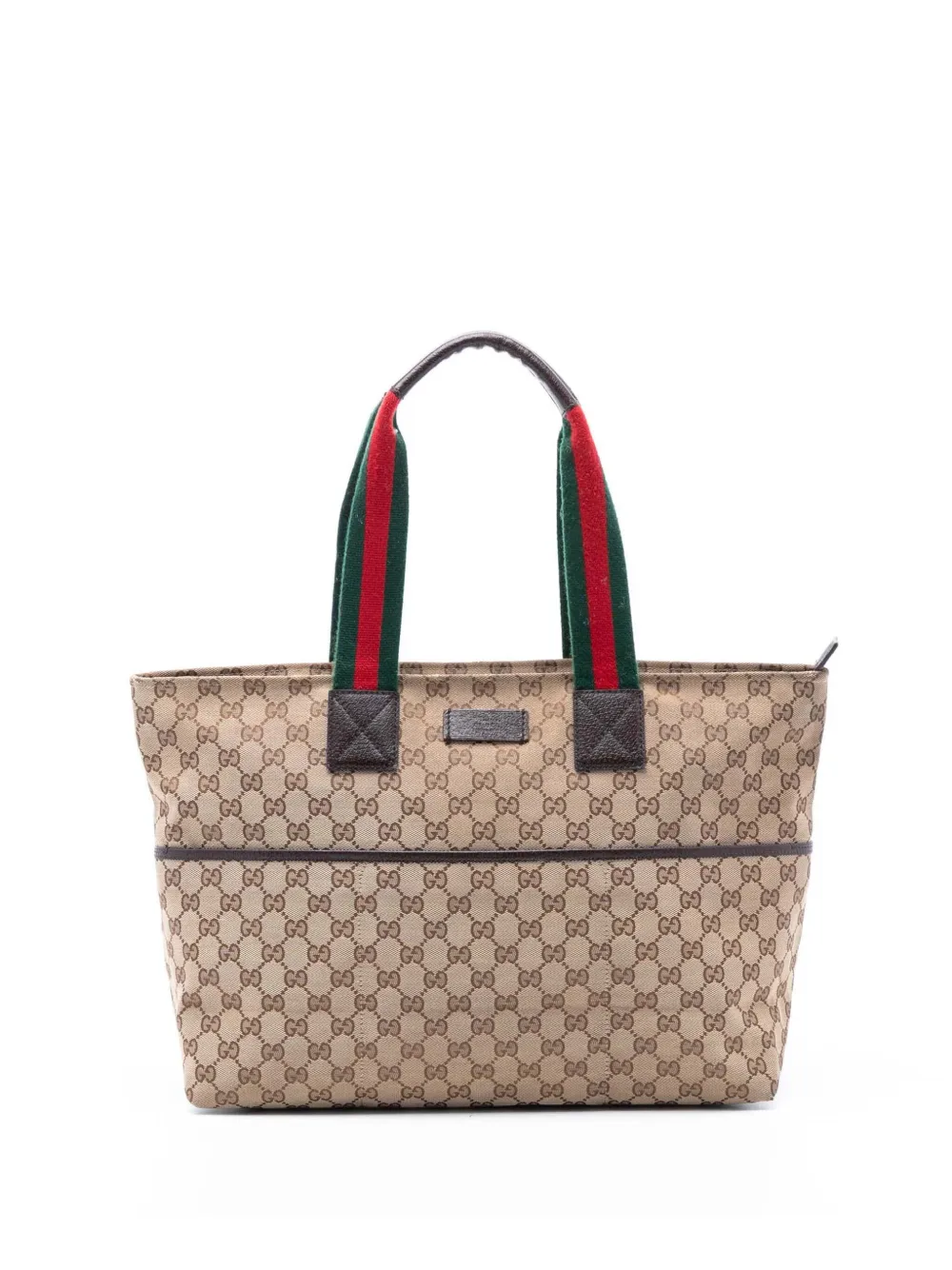 Gucci Pre-Owned 2016-2025 GG Canvas Web tote bag - Marrone