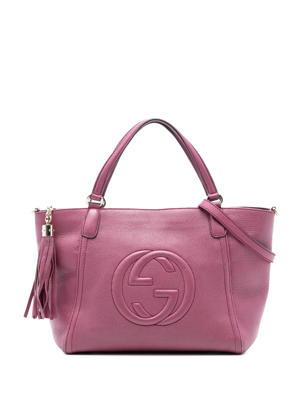 Gucci Pre-Owned Borsa a tracolla Soho Cellarius piccola in pelle traforata 2016-2025 - Viola