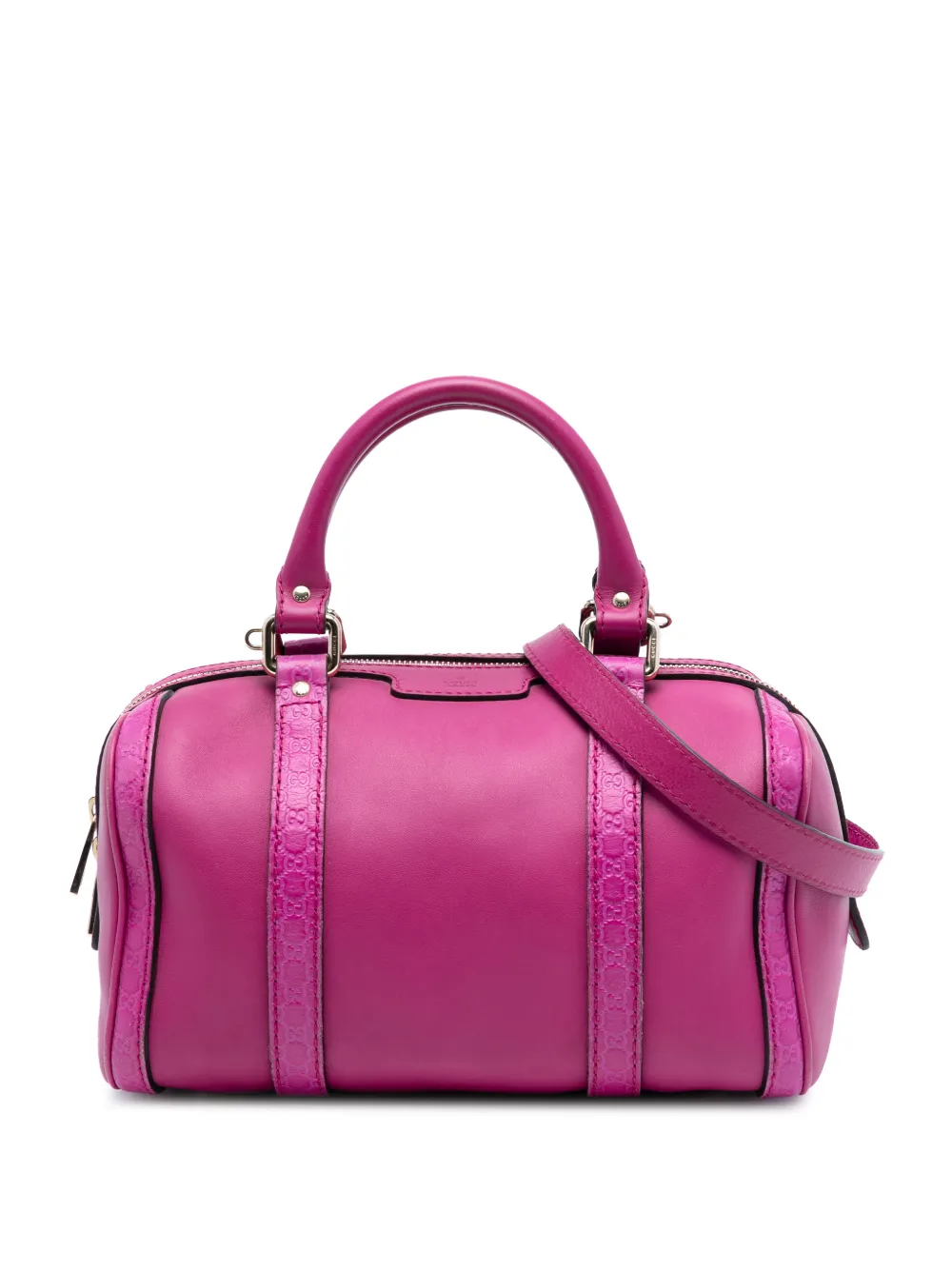 Gucci Pre-Owned Borsa a tracolla Microguccissima Joy Boston piccola con rifiniture in pelle 2016-2025 - Rosa