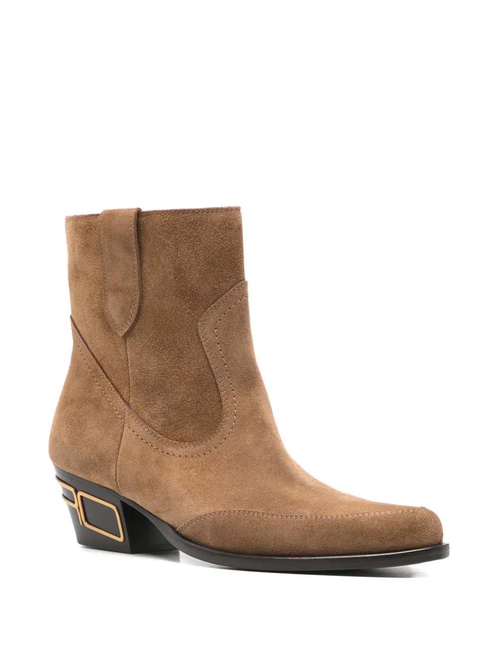 ETRO Enkellaarzen met puntige neus Bruin