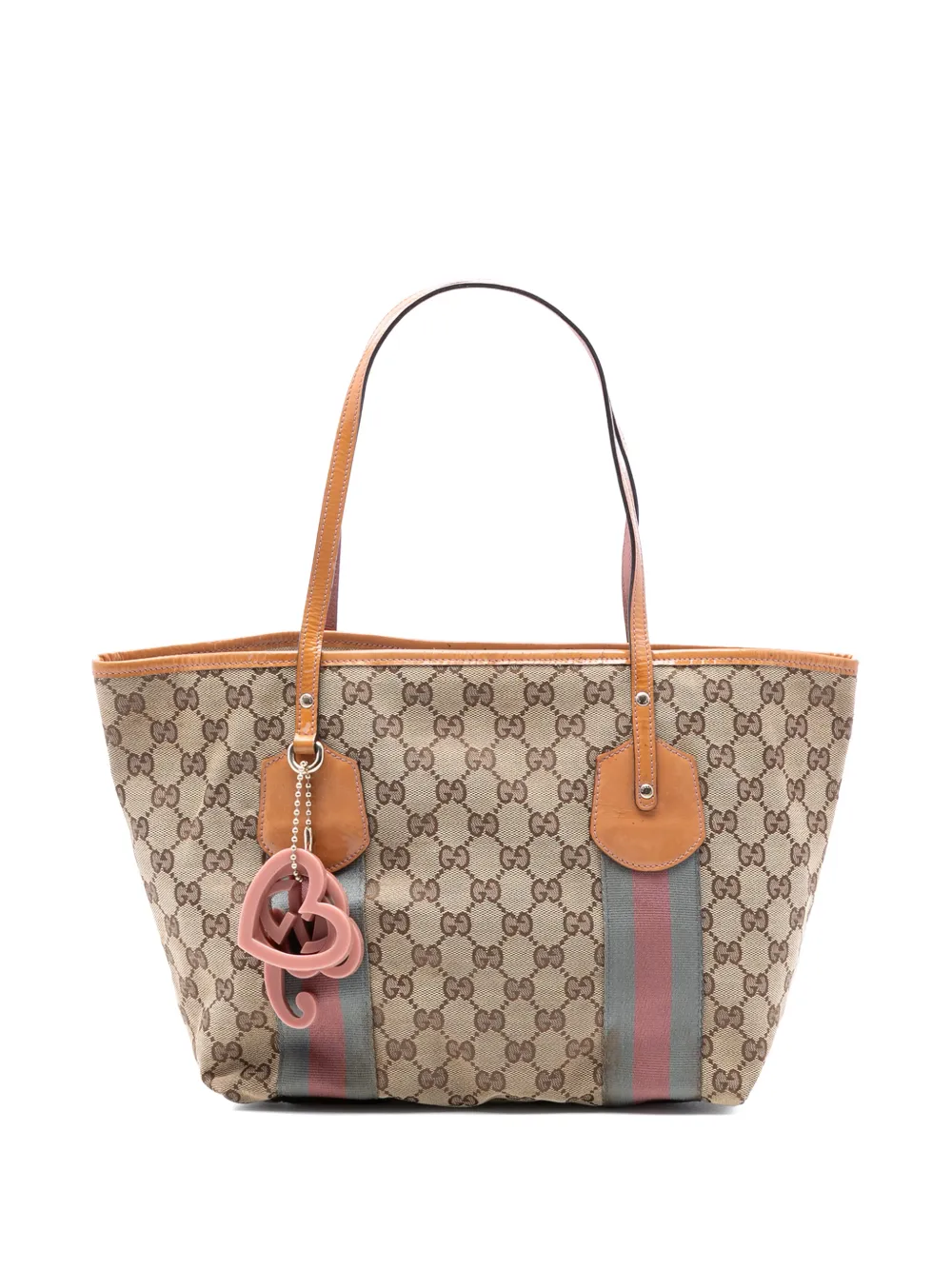 Gucci Pre-Owned Borsa tote Jolie in tela GG con decorazione Web 2016-2025 - Marrone