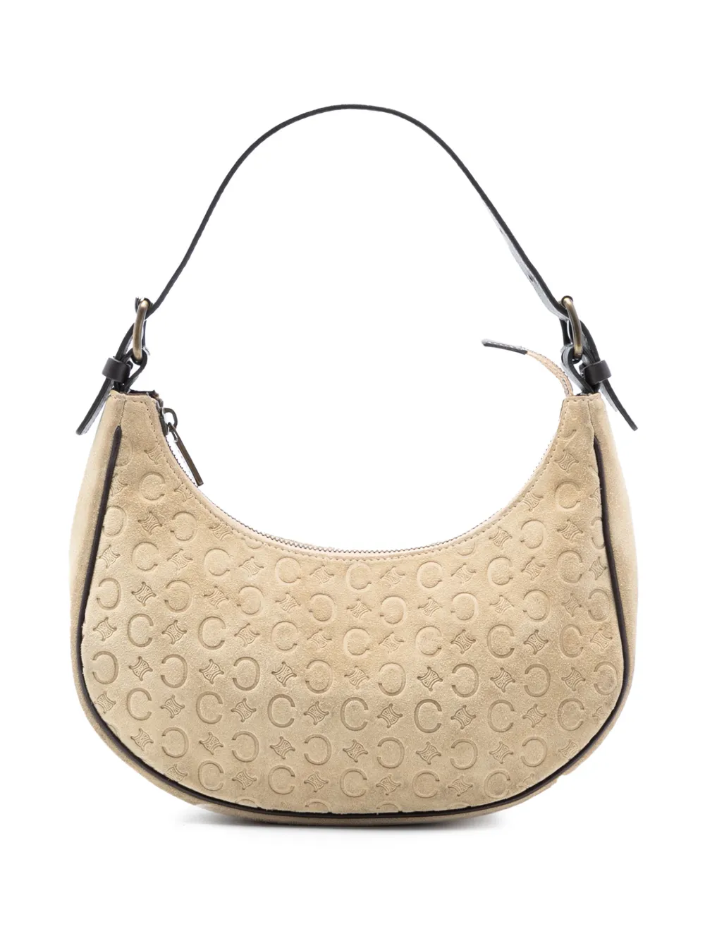 Celine Pre-Owned Borsa a spalla C Macadam in pelle scamosciata 2000 - Marrone