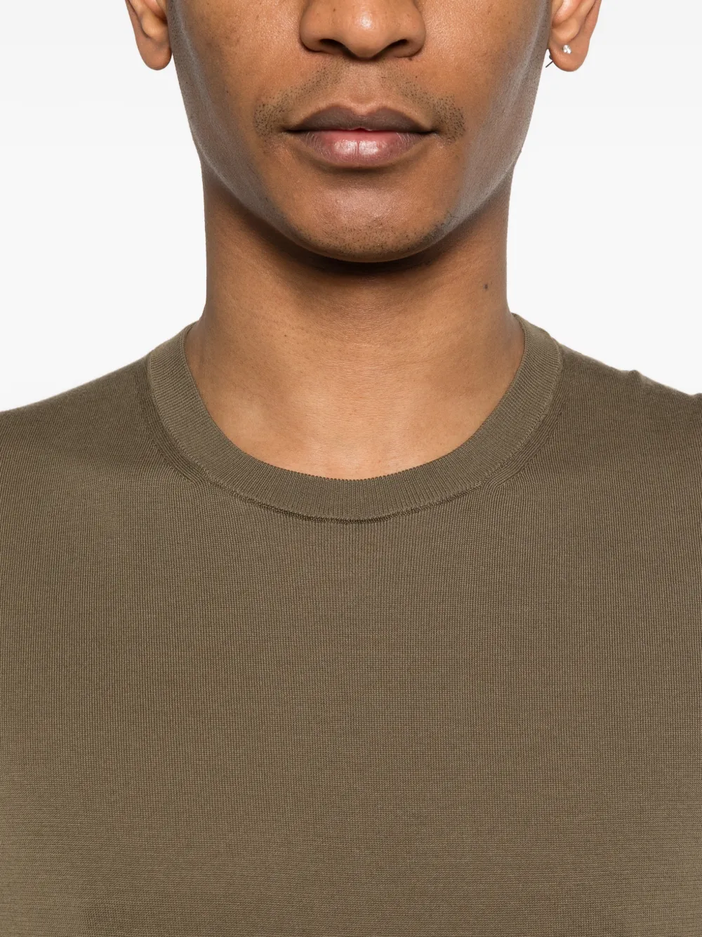 Drumohr T-shirt met ronde hals Groen