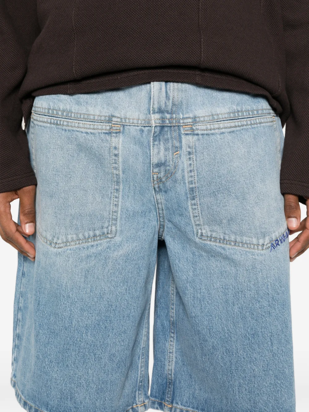 Axel Arigato Shorts met logo Blauw